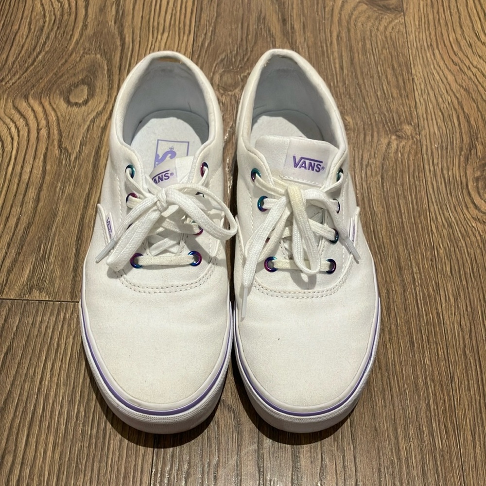 Vans White Canvas Sneakers